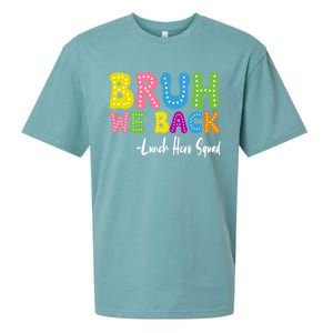 Bruh We Back Happy First Day Of School Lunch Hero Squad Gift Sueded Cloud Jersey T-Shirt