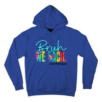 Bruh We Back Happy First Day Of School Lunch Hero Squad Funny Gift Hoodie