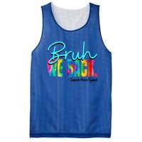 Bruh We Back Happy First Day Of School Lunch Hero Squad Funny Gift Mesh Reversible Basketball Jersey Tank