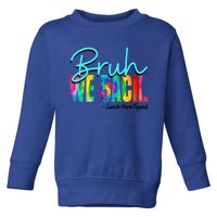 Bruh We Back Happy First Day Of School Lunch Hero Squad Funny Gift Toddler Sweatshirt