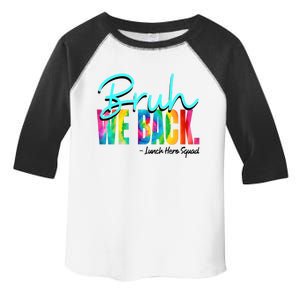 Bruh We Back Happy First Day Of School Lunch Hero Squad Funny Gift Toddler Fine Jersey T-Shirt