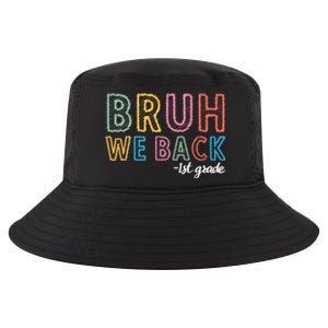 Bruh We Back 1st Grade Back To School 2024 Cool Comfort Performance Bucket Hat