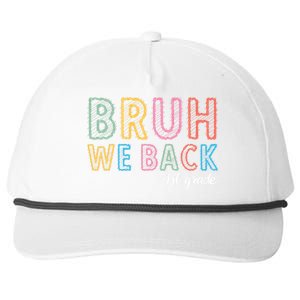 Bruh We Back 1st Grade Back To School 2024 Snapback Five-Panel Rope Hat