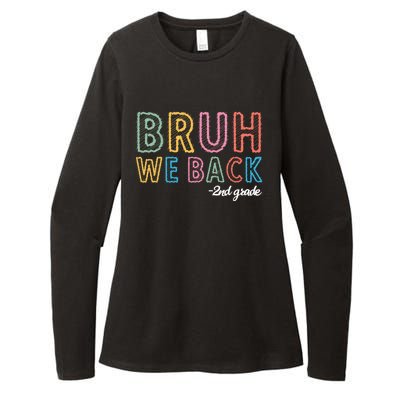 Bruh We Back 2nd Grade Back To School 2024 Womens CVC Long Sleeve Shirt