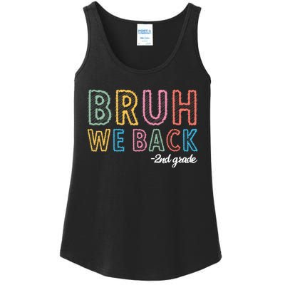 Bruh We Back 2nd Grade Back To School 2024 Ladies Essential Tank