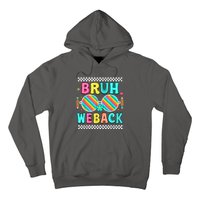 Bruh We Back To School Cute Color Bright Doodle Hoodie