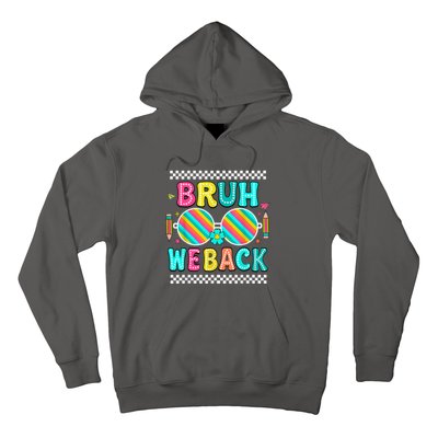 Bruh We Back To School Cute Color Bright Doodle Hoodie