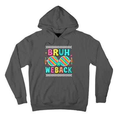 Bruh We Back To School Cute Color Bright Doodle Tall Hoodie