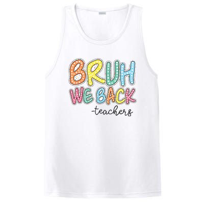 Bruh We Back Retro Back To School PosiCharge Competitor Tank