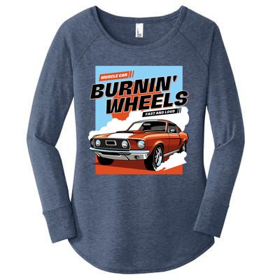 Burnin Wheels Women's Perfect Tri Tunic Long Sleeve Shirt