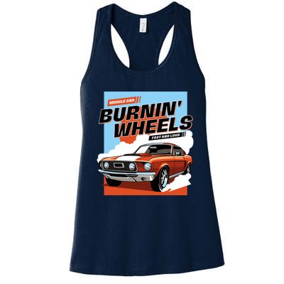 Burnin Wheels Women's Racerback Tank