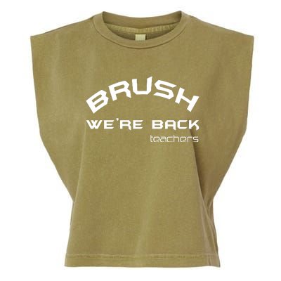 Bruh WeRe Back Teachers First Day Back To School Gift Garment-Dyed Women's Muscle Tee