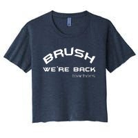 Bruh WeRe Back Teachers First Day Back To School Gift Women's Crop Top Tee