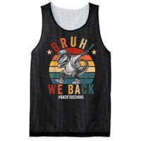 Bruh We Back Funny Back To School Gift Mesh Reversible Basketball Jersey Tank