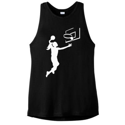 Basketball Woman BBall Ladies PosiCharge Tri-Blend Wicking Tank