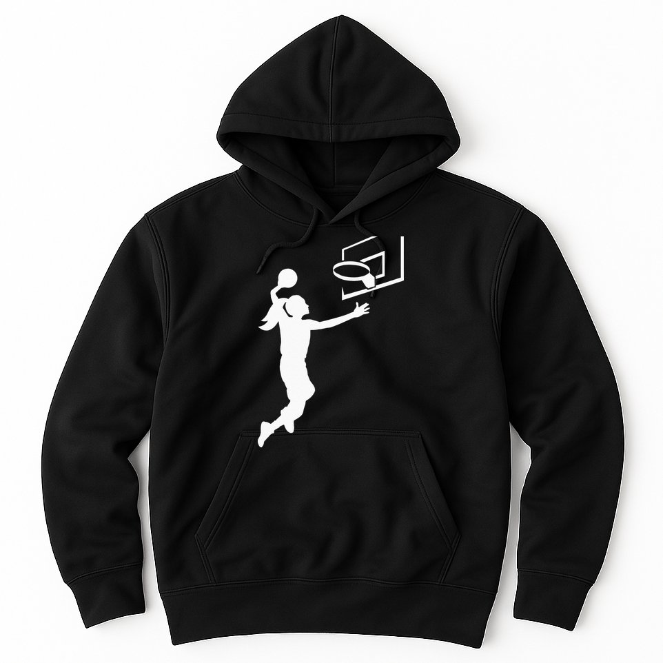 Basketball Woman BBall Hoodie