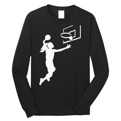 Basketball Woman BBall Long Sleeve Shirt