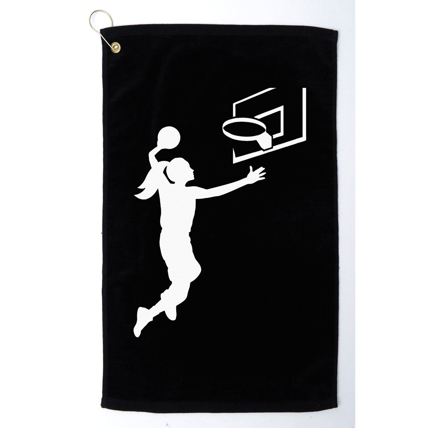 Basketball Woman BBall Golf Towel