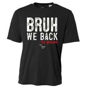 Bruh We Back 1st Graders First Grade Teachers Back To School Cooling Performance Crew T-Shirt