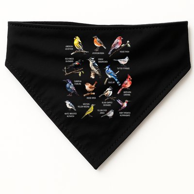 Bird Watching Bird Watcher Bird Lover Birder Birding Nerd USA-Made Doggie Bandana