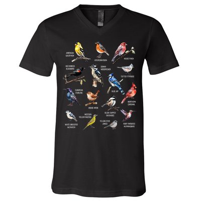 Bird Watching Bird Watcher Bird Lover Birder Birding Nerd V-Neck T-Shirt