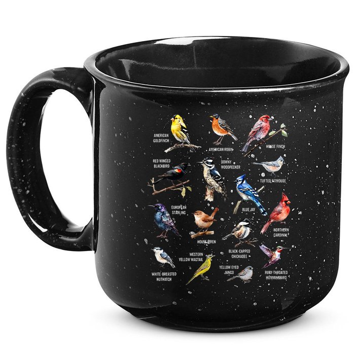 Bird Watching Bird Watcher Bird Lover Birder Birding Nerd 15oz Campfire Ceramic Mug