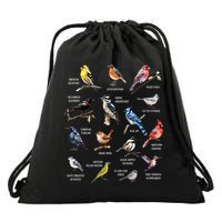Bird Watching Bird Watcher Bird Lover Birder Birding Nerd Drawstring Bag