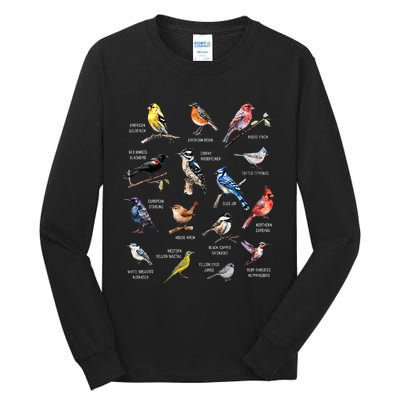 Bird Watching Bird Watcher Bird Lover Birder Birding Nerd Tall Long Sleeve T-Shirt