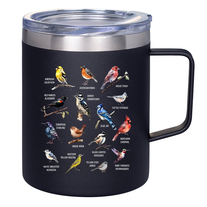 Bird Watching Bird Watcher Bird Lover Birder Birding Nerd 12oz Stainless Steel Coffee Mug