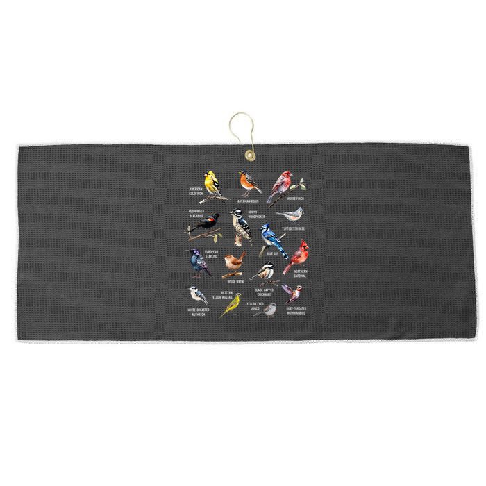 Bird Watching Bird Watcher Bird Lover Birder Birding Nerd Large Microfiber Waffle Golf Towel