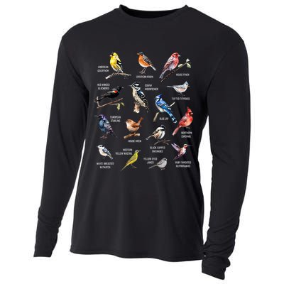 Bird Watching Bird Watcher Bird Lover Birder Birding Nerd Cooling Performance Long Sleeve Crew