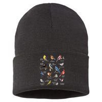 Bird Watching Bird Watcher Bird Lover Birder Birding Nerd Sustainable Knit Beanie