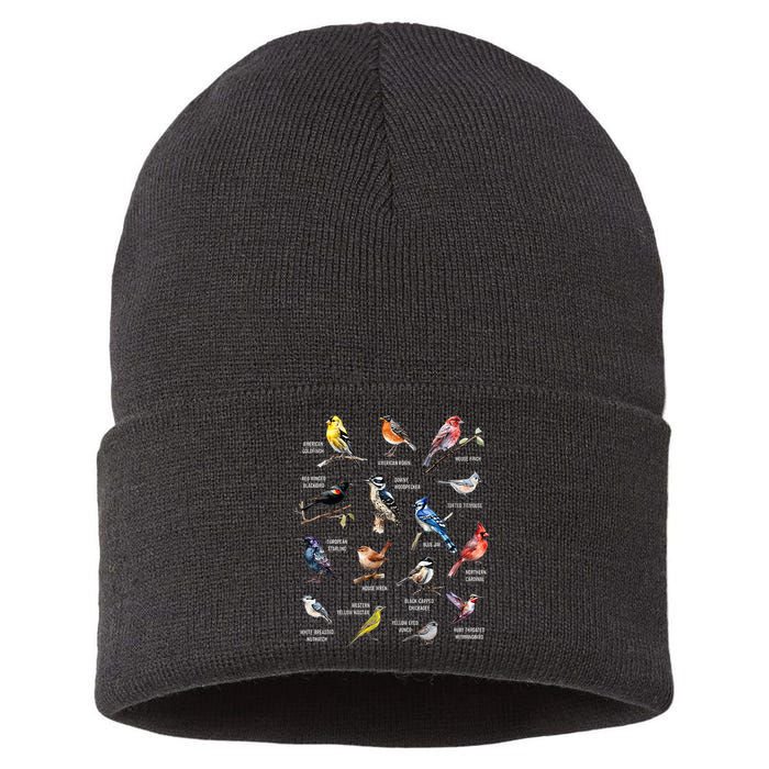 Bird Watching Bird Watcher Bird Lover Birder Birding Nerd Sustainable Knit Beanie