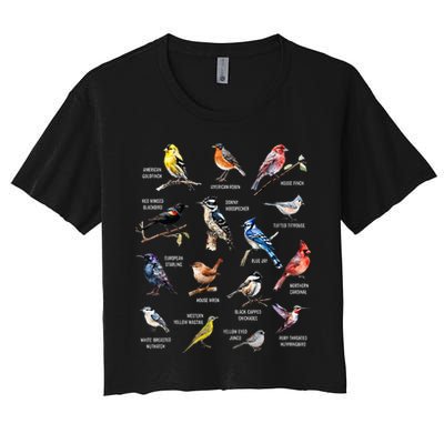 Bird Watching Bird Watcher Bird Lover Birder Birding Nerd Crop Top