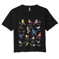 Bird Watching Bird Watcher Bird Lover Birder Birding Nerd Crop Top