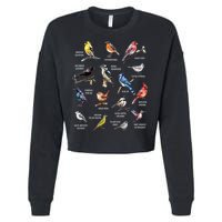 Bird Watching Bird Watcher Bird Lover Birder Birding Nerd Cropped Pullover Crew
