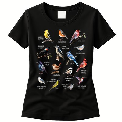 Bird Watching Bird Watcher Bird Lover Birder Birding Nerd Womens T-Shirt