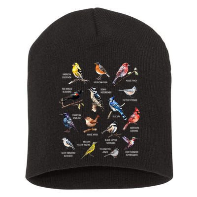 Bird Watching Bird Watcher Bird Lover Birder Birding Nerd Short Acrylic Beanie