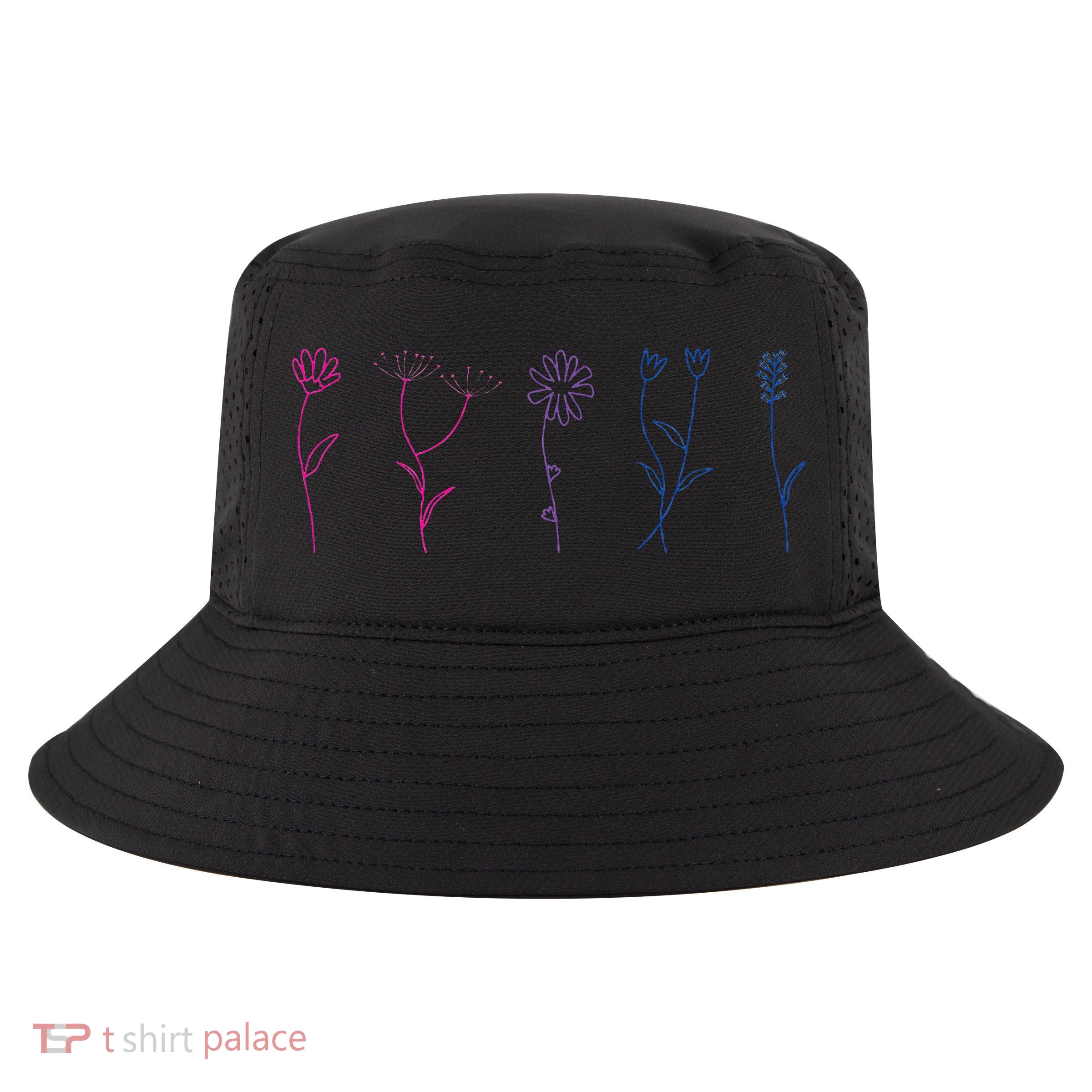 Bisexual Wildflower Bi Pride Bi Pride Bisexual Pride Cool Comfort Performance Bucket Hat