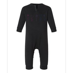 Bisexual Wildflower Bi Pride Bi Pride Bisexual Pride Infant Fleece One Piece