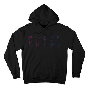 Bisexual Wildflower Bi Pride Bi Pride Bisexual Pride Hoodie