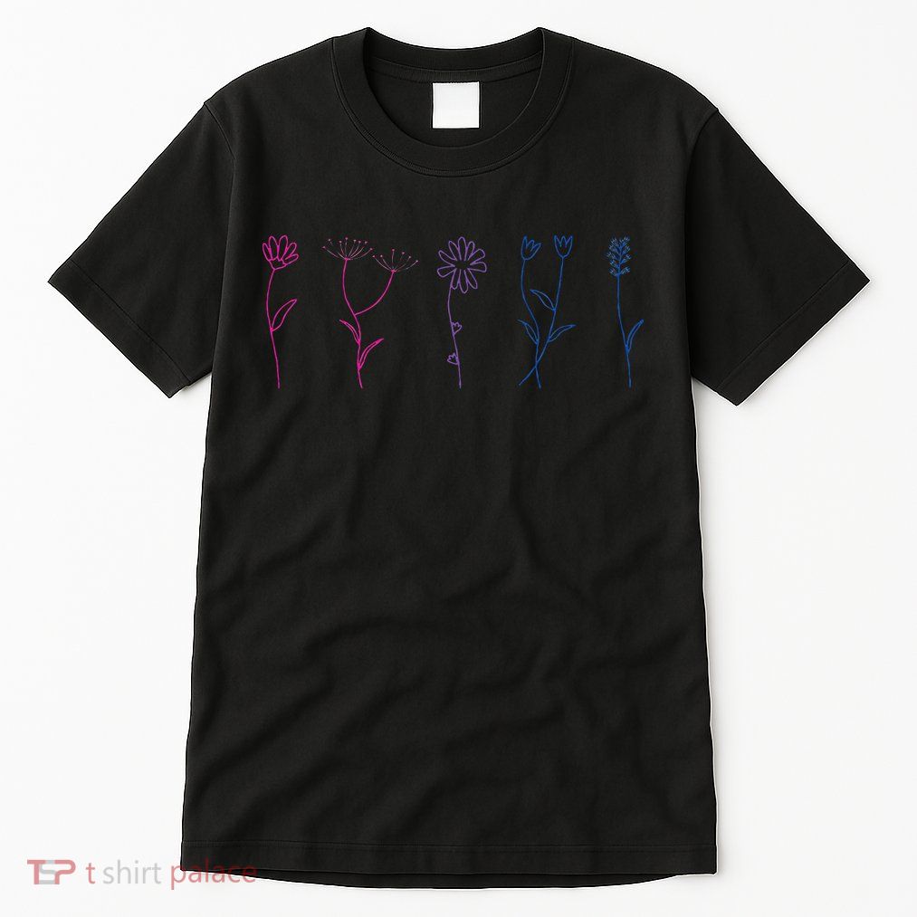 Bisexual Wildflower Bi Pride Bi Pride Bisexual Pride Tall T-Shirt