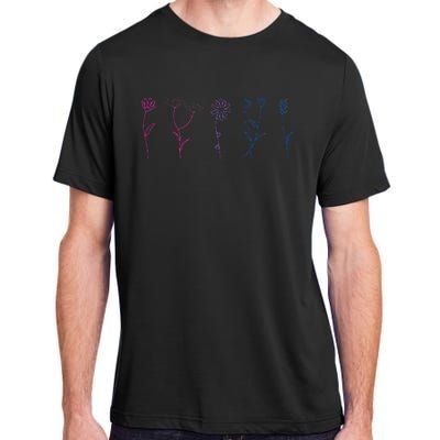 Bisexual Wildflower Bi Pride Bi Pride Bisexual Pride Adult ChromaSoft Performance T-Shirt