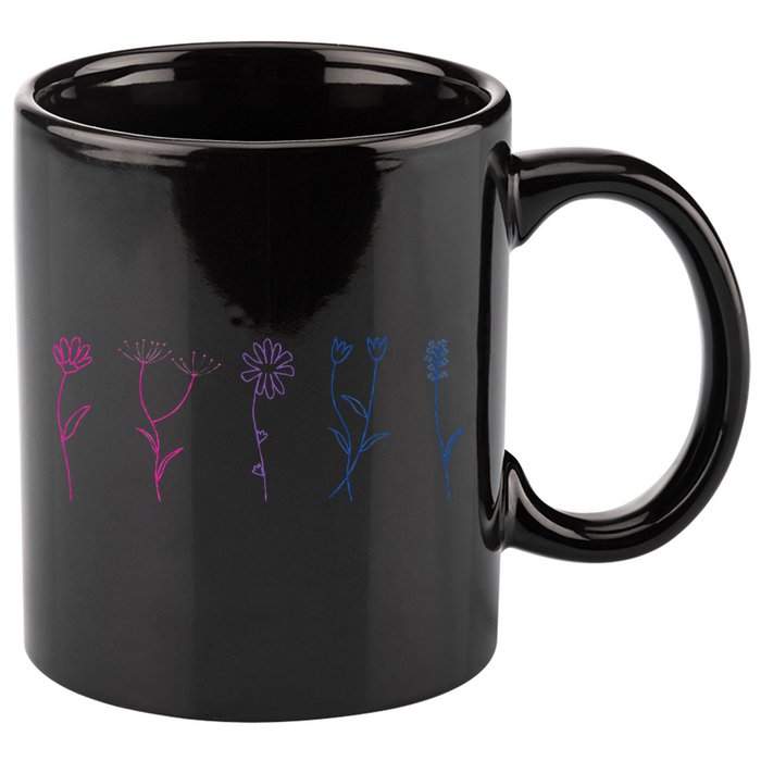 Bisexual Wildflower Bi Pride Bi Pride Bisexual Pride 11oz C Handle Ceramic Mug