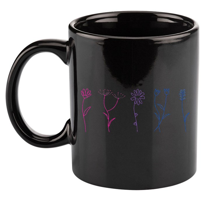 Bisexual Wildflower Bi Pride Bi Pride Bisexual Pride 11oz C Handle Ceramic Mug