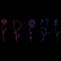 Bisexual Wildflower Bi Pride Bi Pride Bisexual Pride Drawstring Bag