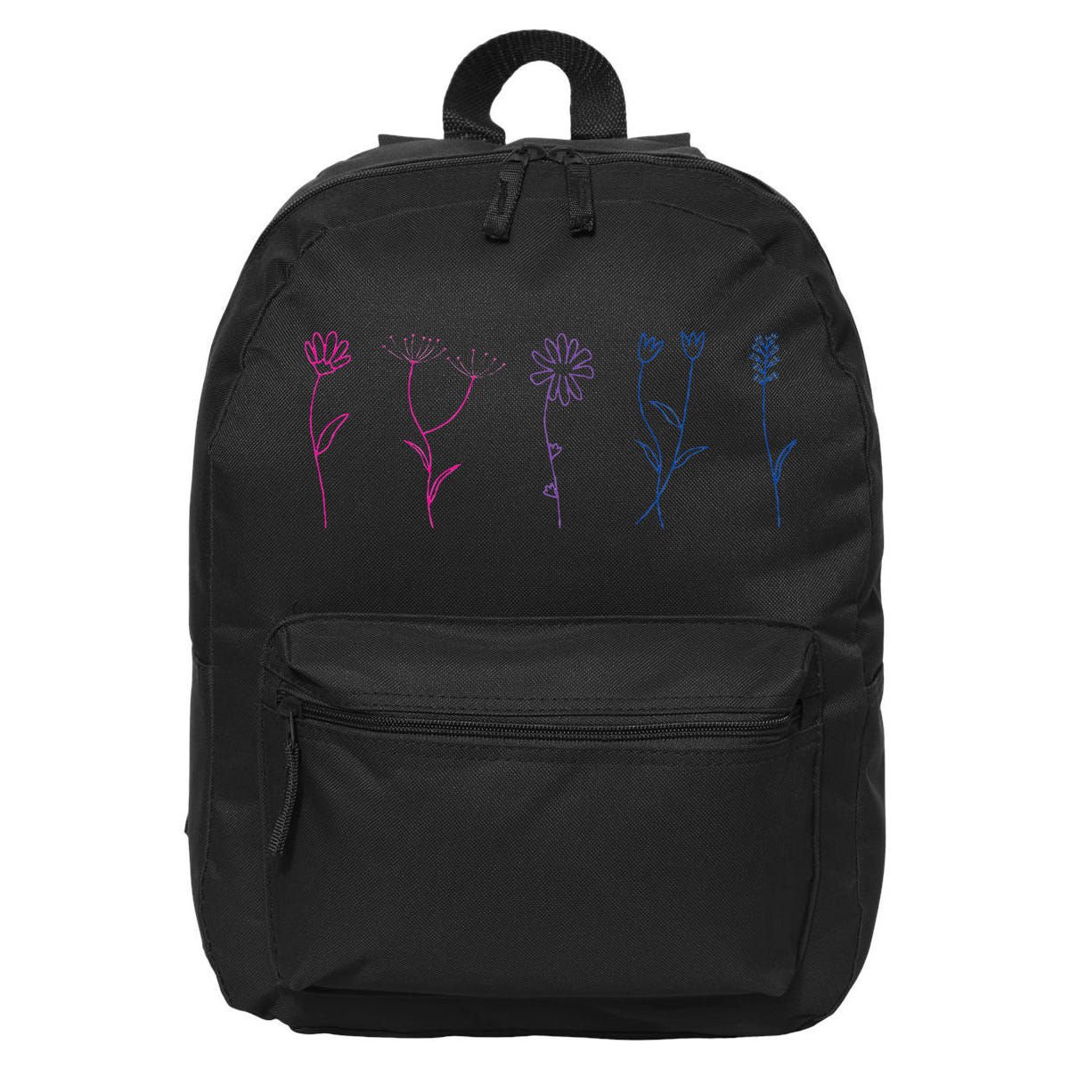 Bisexual Wildflower Bi Pride Bi Pride Bisexual Pride 16 in Basic Backpack
