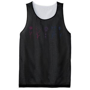 Bisexual Wildflower Bi Pride Bi Pride Bisexual Pride Mesh Reversible Basketball Jersey Tank