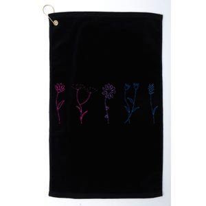 Bisexual Wildflower Bi Pride Bi Pride Bisexual Pride Platinum Collection Golf Towel