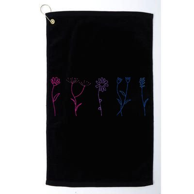 Bisexual Wildflower Bi Pride Bi Pride Bisexual Pride Golf Towel